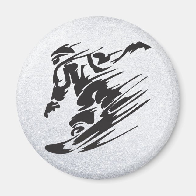 snowboarding magnet (Front)