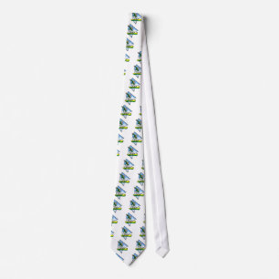 Snowboarding Man Tie