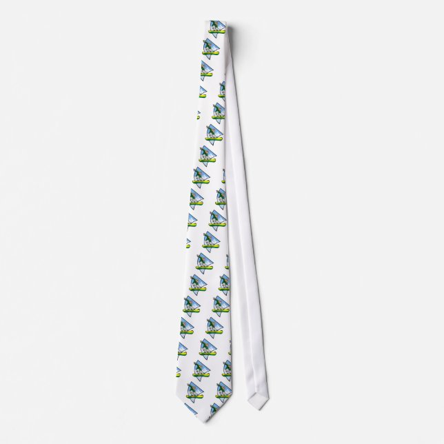 Snowboarding Man Tie (Front)