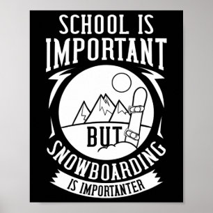 Snowboarding Mountain Funny Freestyle 1 Poster