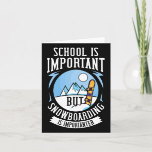 Snowboarding Mountain Funny Freestyle Card