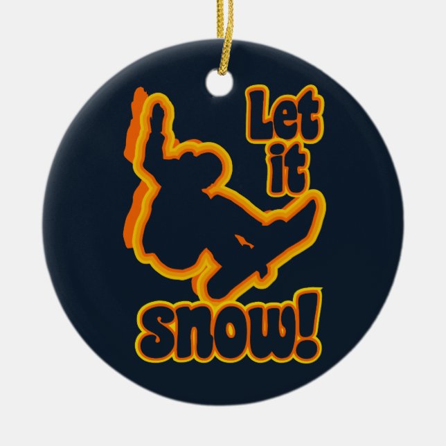 Snowboarding ornament (Front)