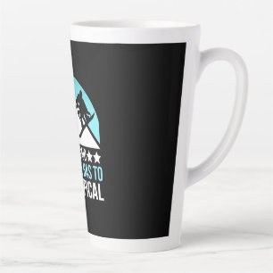 Snowboarding Paradise Has To Be Tropical Latte Mug