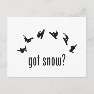 Snowboarding Postcard