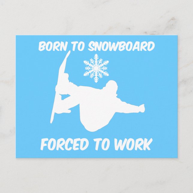 Snowboarding Postcard (Front)