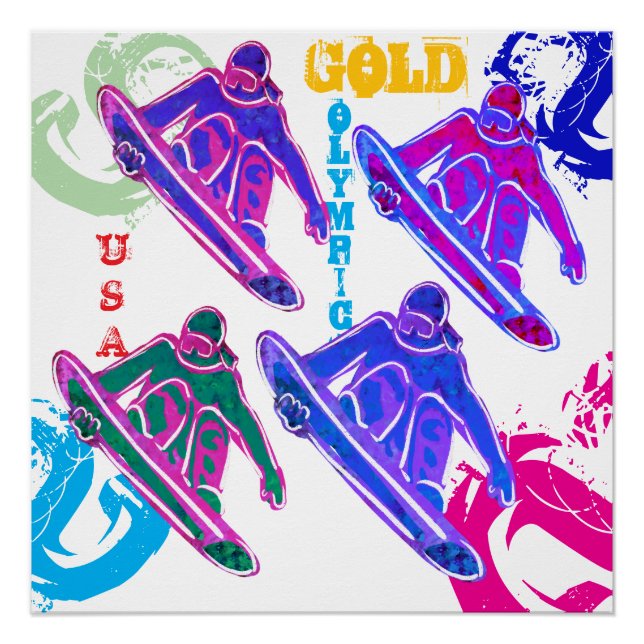 SNOWBOARDING  POSTER (Front)