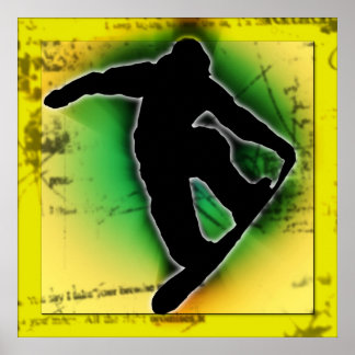 Snowboarding Poster