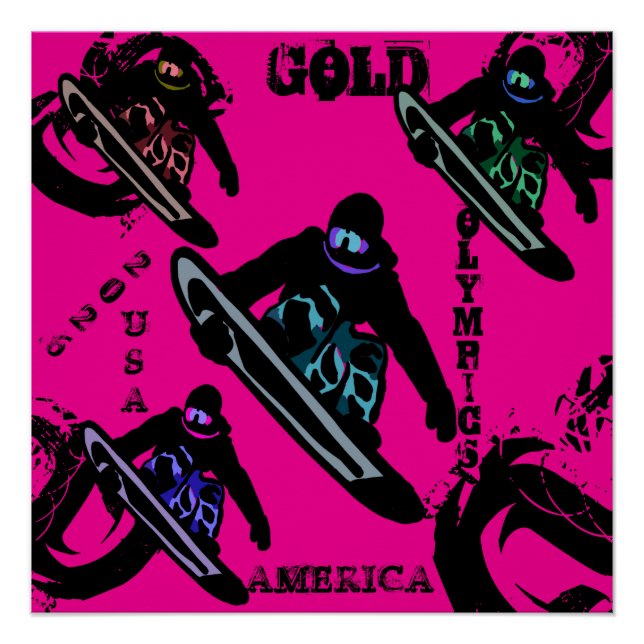 SNOWBOARDING  POSTER (Front)