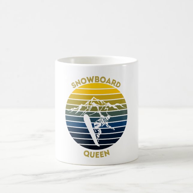 Snowboarding Queen Coffee Mug (Center)