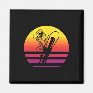 Snowboarding Retro Style Vintage 1 Magnet