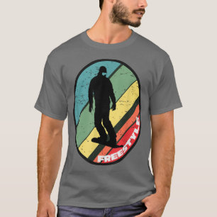 Snowboarding Retro Vintage MultiColored Circle T-Shirt
