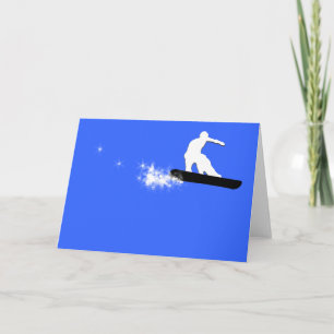 snowboarding. simple. card