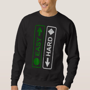 Snowboarding Skiing I'm Easy And I'm Hard Inspired Sweatshirt