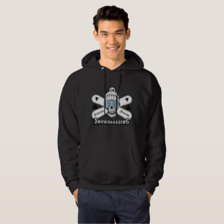 Snowboarding Skull Graphic Hoodie