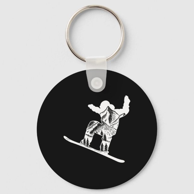 Snowboarding Snowboard 11  Key Ring (Front)