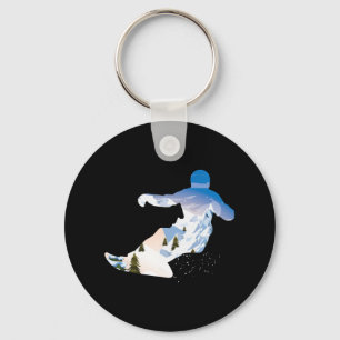 Snowboarding Snowboard 1  Key Ring