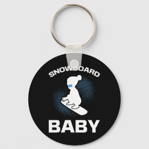 Snowboarding Snowboard Ba  Key Ring