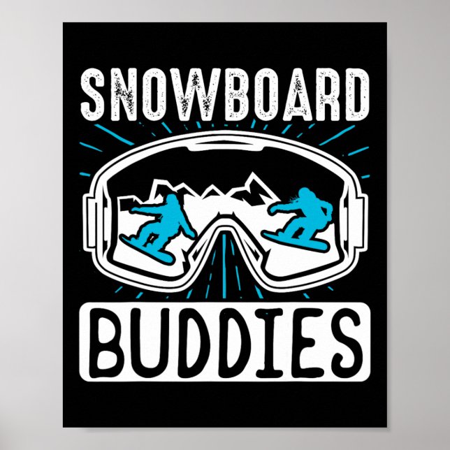 Snowboarding Snowboard Buddies  Poster (Front)