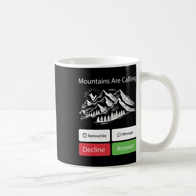 Snowboarding Snowboard Mobile Phone Display Mounta Coffee Mug (Right)