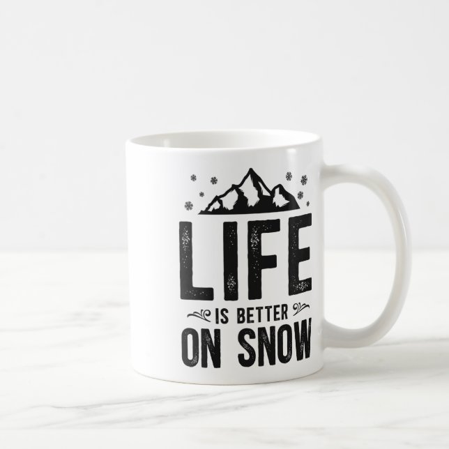 Snowboarding Snowboard Mountain Ski Skiing  Coffee Mug (Right)