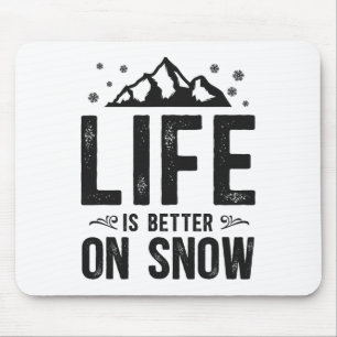 Snowboarding Snowboard Mountain Ski Skiing Mouse Pad