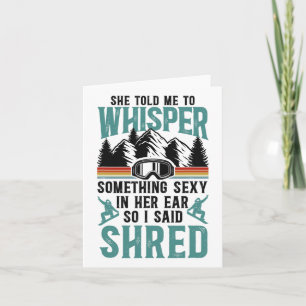 Snowboarding Snowboard Retro 2 Card