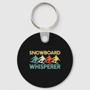 Snowboarding Snowboard Retro  Key Ring