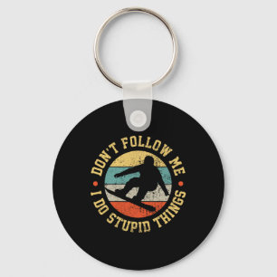 Snowboarding Snowboard Retro Vintage  Key Ring