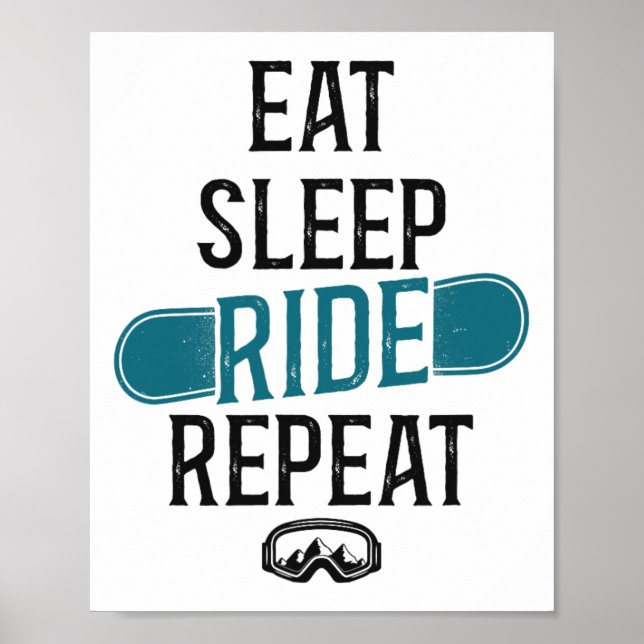 Snowboarding Snowboard Ride  Poster (Front)