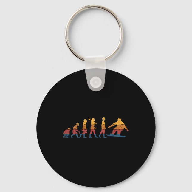Snowboarding Snowboard Snowboarder 2  Key Ring (Front)