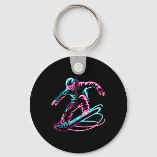 Snowboarding Snowboard Snowboarder 3  Key Ring