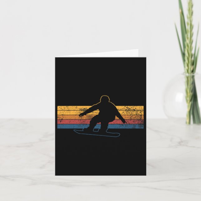 Snowboarding Snowboard Snowboarder  Card (Front)
