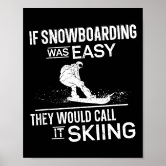 Snowboarding Snowboard Vintage 3  Poster