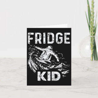 Snowboarding Snowboard Vintage Fridge Kid  Card