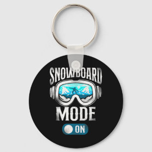 Snowboarding Snowboard Vintage Goggles  Key Ring