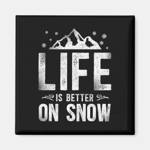 Snowboarding Snowboard Vintage Mountain Ski Skiing Magnet