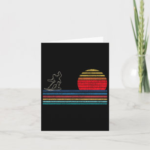 Snowboarding Snowboard Vintage Retro 9 Card