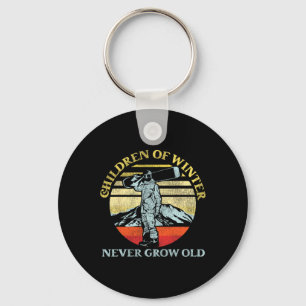 Snowboarding Snowboard Vintage Retro Children Of W Key Ring