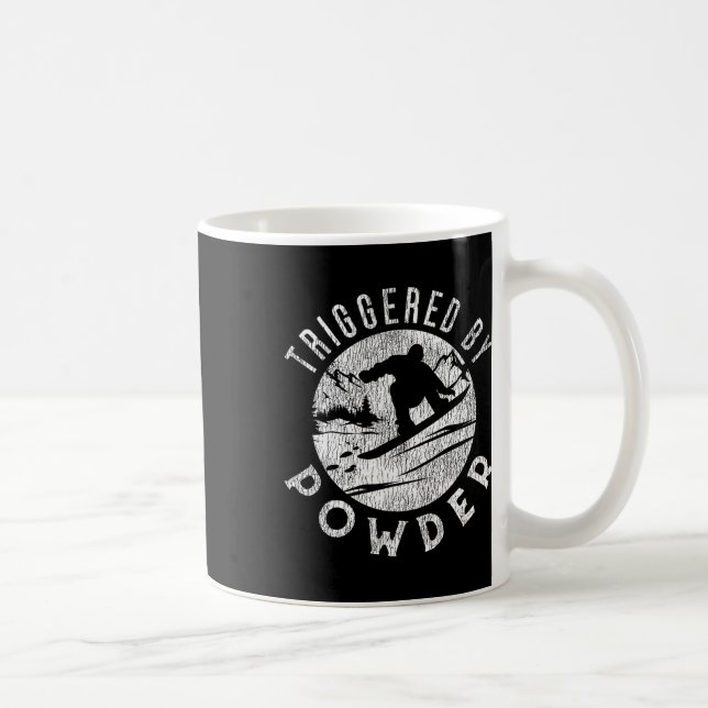 Snowboarding Snowboard Vintage Retro Triggered By  Coffee Mug (Right)