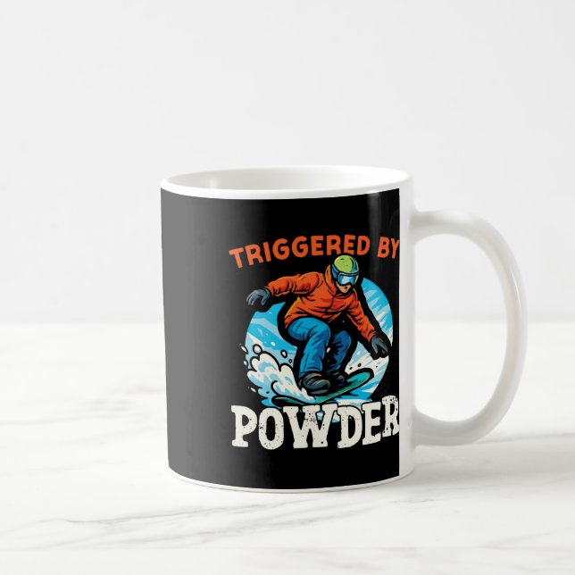 Snowboarding Snowboard Vintage Retro Triggered By  Coffee Mug (Right)