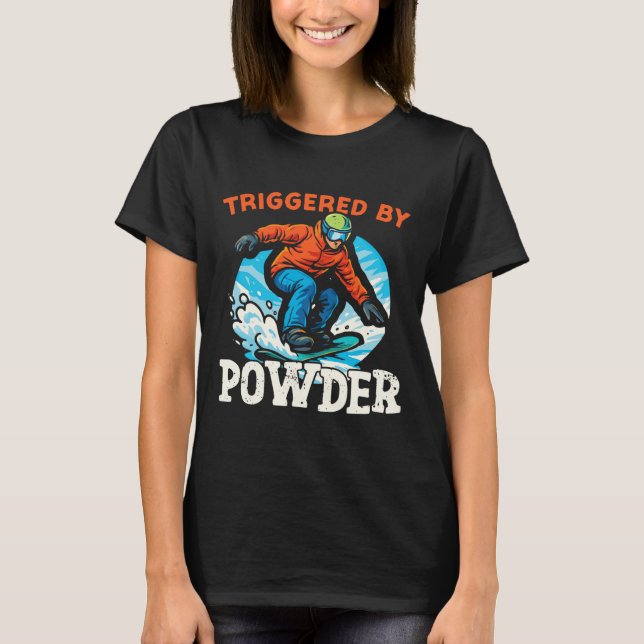 Snowboarding Snowboard Vintage Retro Triggered By  T-Shirt (Front)