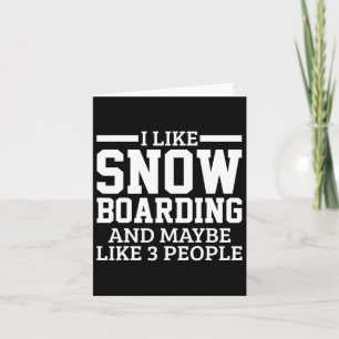Snowboarding Snowboarder Snowboard 2 Card