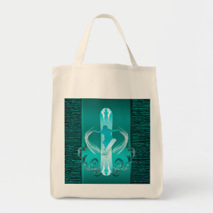 Snowboarding, Snowboarder with floral elements Tote Bag