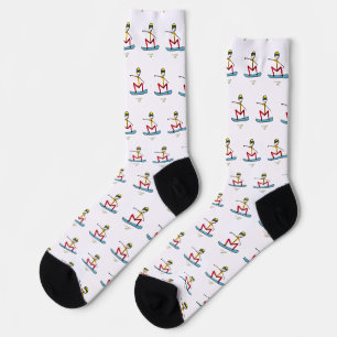 Snowboarding Stickman Socks