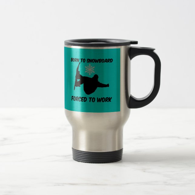 Snowboarding Travel Mug (Right)