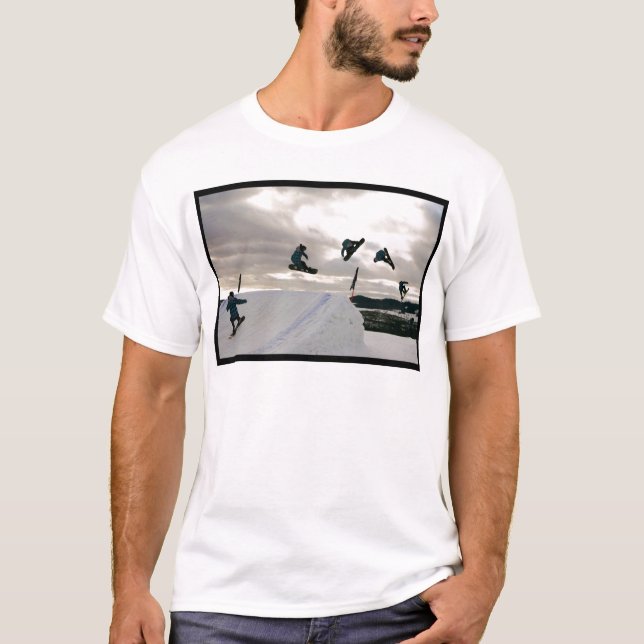 Snowboarding Tricks Men's T-Shirt (Front)