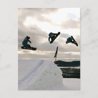 Snowboarding Tricks Postcard