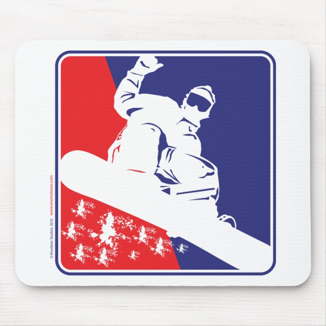 Snowboarding, USA Mouse Pad (Front)