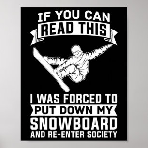 Snowboarding Winter Sports - Snowboard Snowboarder Poster