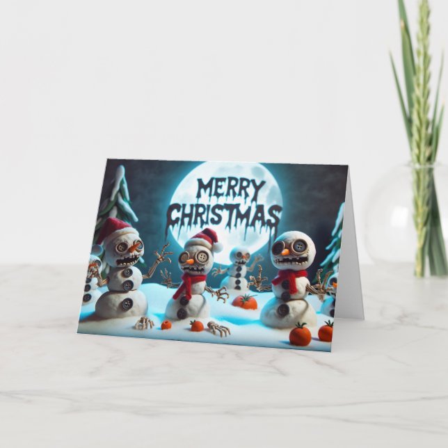 Snowbones Greetings Card (Front)